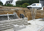 Réalisation des fondations à La Ferte-Saint-Aubin